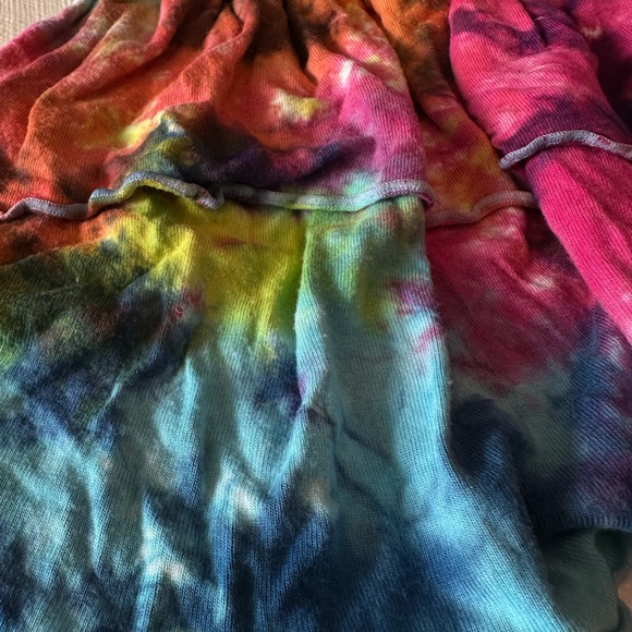Flowers by Zoe Black and Rainbow Tie-Dye Long Sleeve Dress - Picture 5 of 9